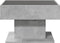 vidaXL - Salontafel - met - LED - 70x50x45 - cm - bewerkt - hout - betongrijs
