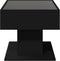 vidaXL - Salontafel - met - LED - 70x50x45 - cm - bewerkt - hout - zwart