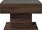 vidaXL - Salontafel - met - LED - 70x50x45 - cm - bewerkt - hout - bruin - eikenkleurig