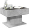 vidaXL - Salontafel - met - LED - 70x50x45 - cm - bewerkt - hout - betongrijs