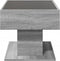 vidaXL - Salontafel - met - LED - 70x50x45 - cm - bewerkt - hout - grijs - sonoma - eiken
