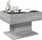 vidaXL - Salontafel - met - LED - 70x50x45 - cm - bewerkt - hout - grijs - sonoma - eiken