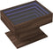 vidaXL - Salontafel - met - LED - 70x50x45 - cm - bewerkt - hout - bruin - eikenkleurig