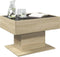 vidaXL - Salontafel - met - LED - 70x50x45 - cm - bewerkt - hout - sonoma - eikenkleurig