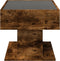vidaXL - Salontafel - met - LED - 70x50x45 - cm - bewerkt - hout - gerookt - eikenkleur