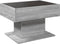 vidaXL - Salontafel - met - LED - 70x50x45 - cm - bewerkt - hout - grijs - sonoma - eiken