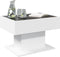 vidaXL - Salontafel - met - LED - 70x50x45 - cm - bewerkt - hout - wit
