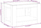 vidaXL - Salontafel - met - LED - 73x53x45 - cm - bewerkt - hout - betongrijs