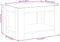 vidaXL - Salontafel - met - LED - 73x53x45 - cm - bewerkt - hout - grijs - sonoma - eiken