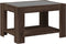 vidaXL - Salontafel - met - LED - 73x53x45 - cm - bewerkt - hout - bruin - eikenkleurig