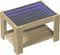 vidaXL - Salontafel - met - LED - 73x53x45 - cm - bewerkt - hout - sonoma - eikenkleurig