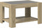 vidaXL - Salontafel - met - LED - 73x53x45 - cm - bewerkt - hout - sonoma - eikenkleurig