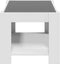 vidaXL - Salontafel - met - LED - 73x53x45 - cm - bewerkt - hout - wit