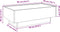 vidaXL - Salontafel - met - LED - 90x50x30 - cm - bewerkt - hout - bruin - eikenkleurig