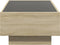 vidaXL - Salontafel - met - LED - 90x50x30 - cm - bewerkt - hout - sonoma - eikenkleurig
