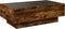vidaXL - Salontafel - met - LED - 90x50x30 - cm - bewerkt - hout - gerookt - eikenkleur