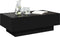 vidaXL - Salontafel - met - LED - 90x50x30 - cm - bewerkt - hout - zwart
