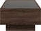 vidaXL - Salontafel - met - LED - 90x50x30 - cm - bewerkt - hout - bruin - eikenkleurig