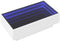 vidaXL - Salontafel - met - LED - 90x50x30 - cm - bewerkt - hout - wit