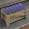 vidaXL - Salontafel - met - LED - 93x53x45 - cm - bewerkt - hout - sonoma - eikenkleurig
