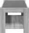 vidaXL - Salontafel - met - LED - 93x53x45 - cm - bewerkt - hout - grijs - sonoma - eiken