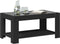 vidaXL - Salontafel - met - LED - 93x53x45 - cm - bewerkt - hout - zwart