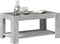 vidaXL - Salontafel - met - LED - 93x53x45 - cm - bewerkt - hout - betongrijs