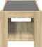 vidaXL - Salontafel - met - LED - 93x53x45 - cm - bewerkt - hout - sonoma - eikenkleurig