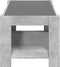 vidaXL - Salontafel - met - LED - 93x53x45 - cm - bewerkt - hout - betongrijs