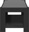 vidaXL - Salontafel - met - LED - 93x53x45 - cm - bewerkt - hout - zwart