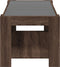 vidaXL - Salontafel - met - LED - 93x53x45 - cm - bewerkt - hout - bruin - eikenkleur