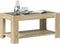 vidaXL - Salontafel - met - LED - 93x53x45 - cm - bewerkt - hout - sonoma - eikenkleurig