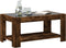 vidaXL - Salontafel - met - LED - 93x53x45 - cm - bewerkt - hout - gerookt - eikenkleur