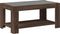 vidaXL - Salontafel - met - LED - 93x53x45 - cm - bewerkt - hout - bruin - eikenkleur