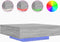 vidaXL - Salontafel - met - LED-verlichting - 100x100x31 - cm - grijs - sonoma - eiken