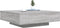vidaXL - Salontafel - met - LED-verlichting - 100x100x31 - cm - grijs - sonoma - eiken