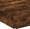 vidaXL - Salontafel - met - LED-verlichting - 100x100x31 - cm - gerookt - eikenkleur