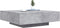 vidaXL - Salontafel - met - LED-verlichting - 100x100x31 - cm - betongrijs