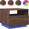 vidaXL - Salontafel - met - LED-verlichting - 50x49x40 - cm - bruin - eikenkleur