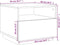 vidaXL - Salontafel - met - LED-verlichting - 50x49x40 - cm - bruin - eikenkleur