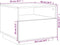 vidaXL - Salontafel - met - LED-verlichting - 50x49x40 - cm - gerookt - eikenkleurig