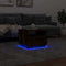 vidaXL - Salontafel - met - LED-verlichting - 50x49x40 - cm - gerookt - eikenkleurig