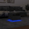 vidaXL - Salontafel - met - LED-verlichting - 50x49x40 - cm - grijs - sonoma - eiken