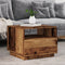 vidaXL - Salontafel - met - LED-verlichting - 50x49x40 - cm - oud - houtkleurig