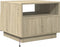vidaXL - Salontafel - met - LED-verlichting - 50x49x40 - cm - sonoma - eikenkleurig