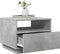 vidaXL - Salontafel - met - LED-verlichting - 50x49x40 - cm - betongrijs