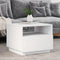 vidaXL - Salontafel - met - LED-verlichting - 50x49x40 - cm - wit