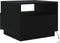 vidaXL - Salontafel - met - LED-verlichting - 50x49x40 - cm - zwart - eiken