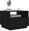 vidaXL - Salontafel - met - LED-verlichting - 50x49x40 - cm - zwart - eiken