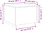 vidaXL - Salontafel - met - LED-verlichting - 50x50x40 - cm - bruin - eikenkleur